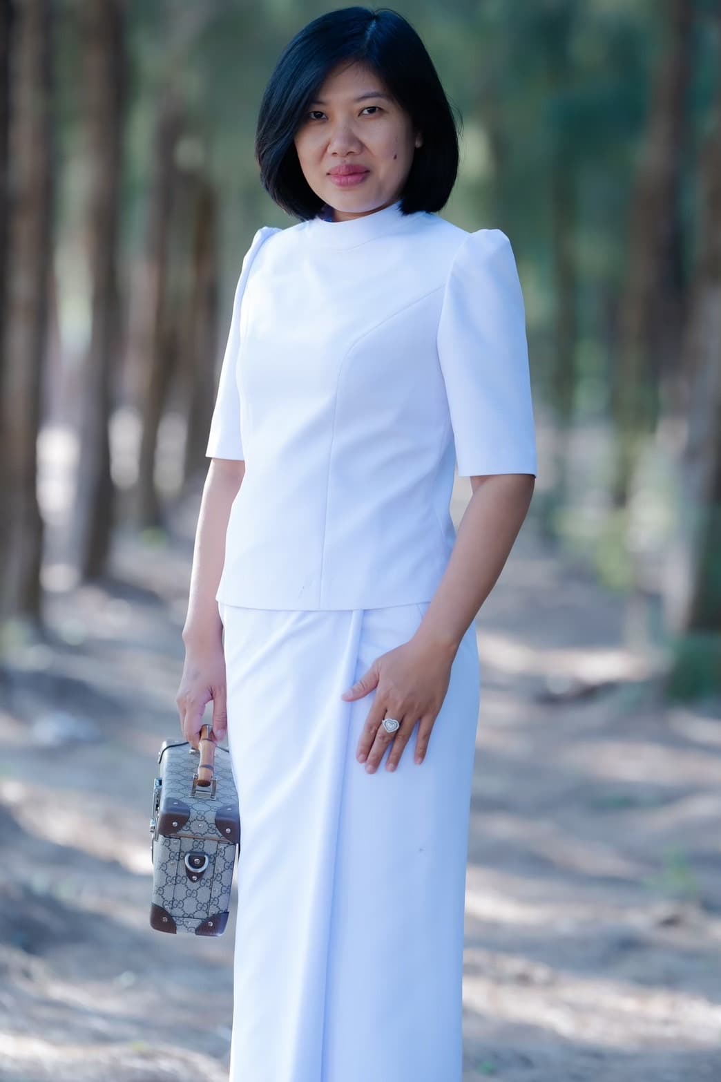 ชุดขาวผู้หญิง สำหรับใส่ไปวัด แบบที่ 1 - ภาพที่ 10