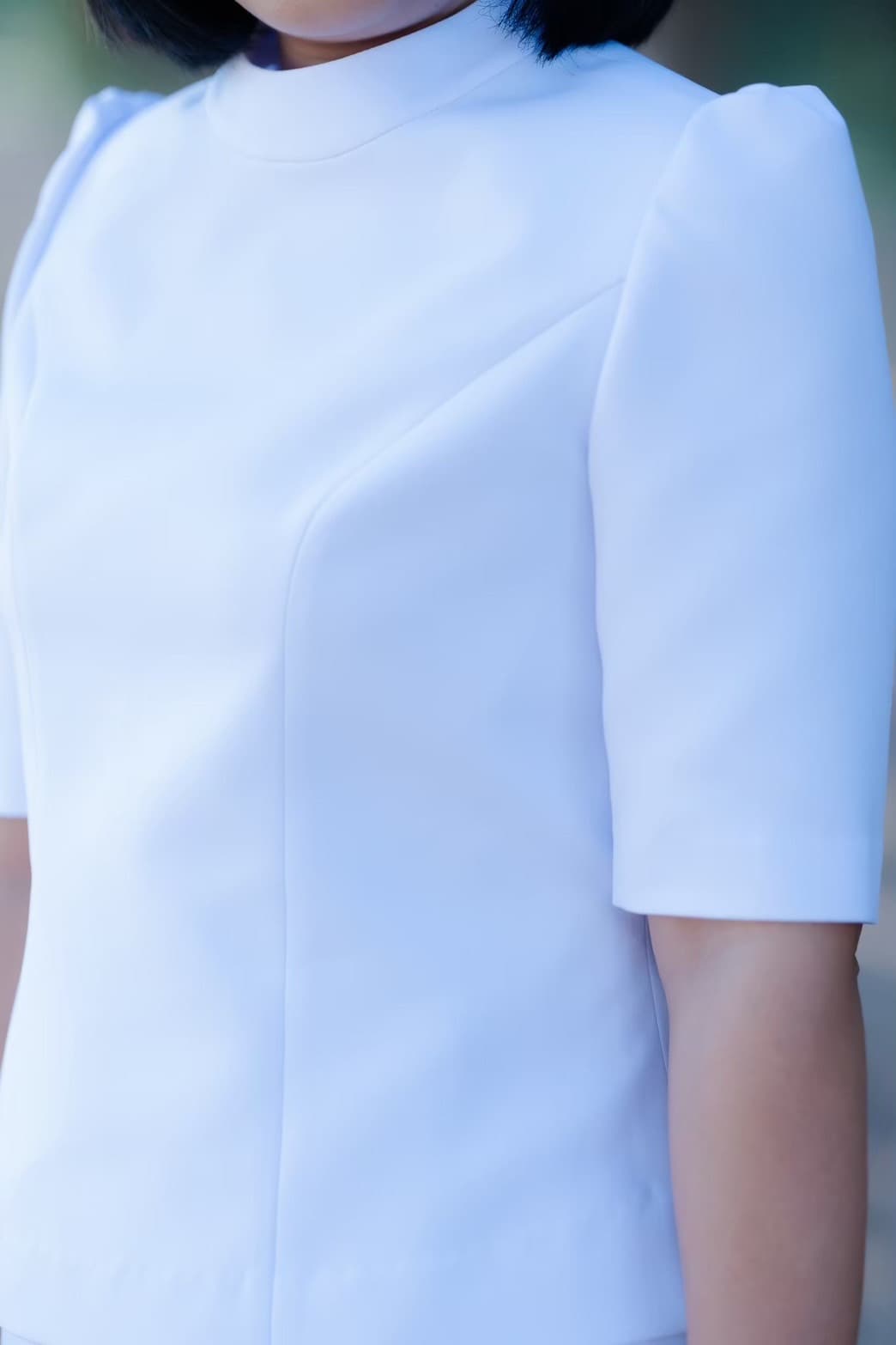 ชุดขาวผู้หญิง สำหรับใส่ไปวัด แบบที่ 1 - ภาพที่ 12