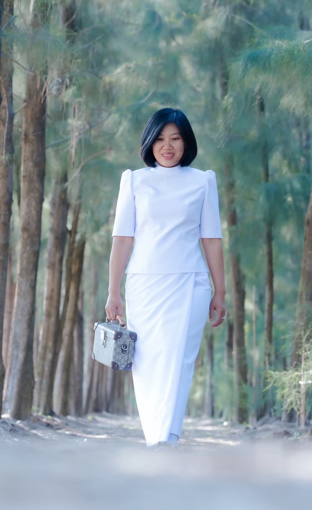 ชุดขาวผู้หญิง สำหรับใส่ไปวัด แบบที่ 1 - ภาพที่ 2