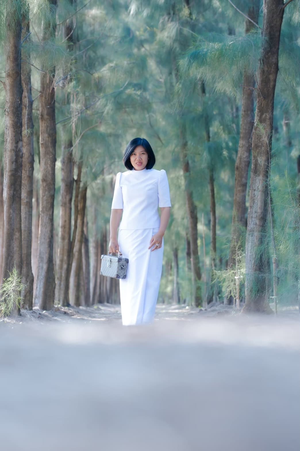 ชุดขาวผู้หญิง สำหรับใส่ไปวัด แบบที่ 1 - ภาพที่ 6