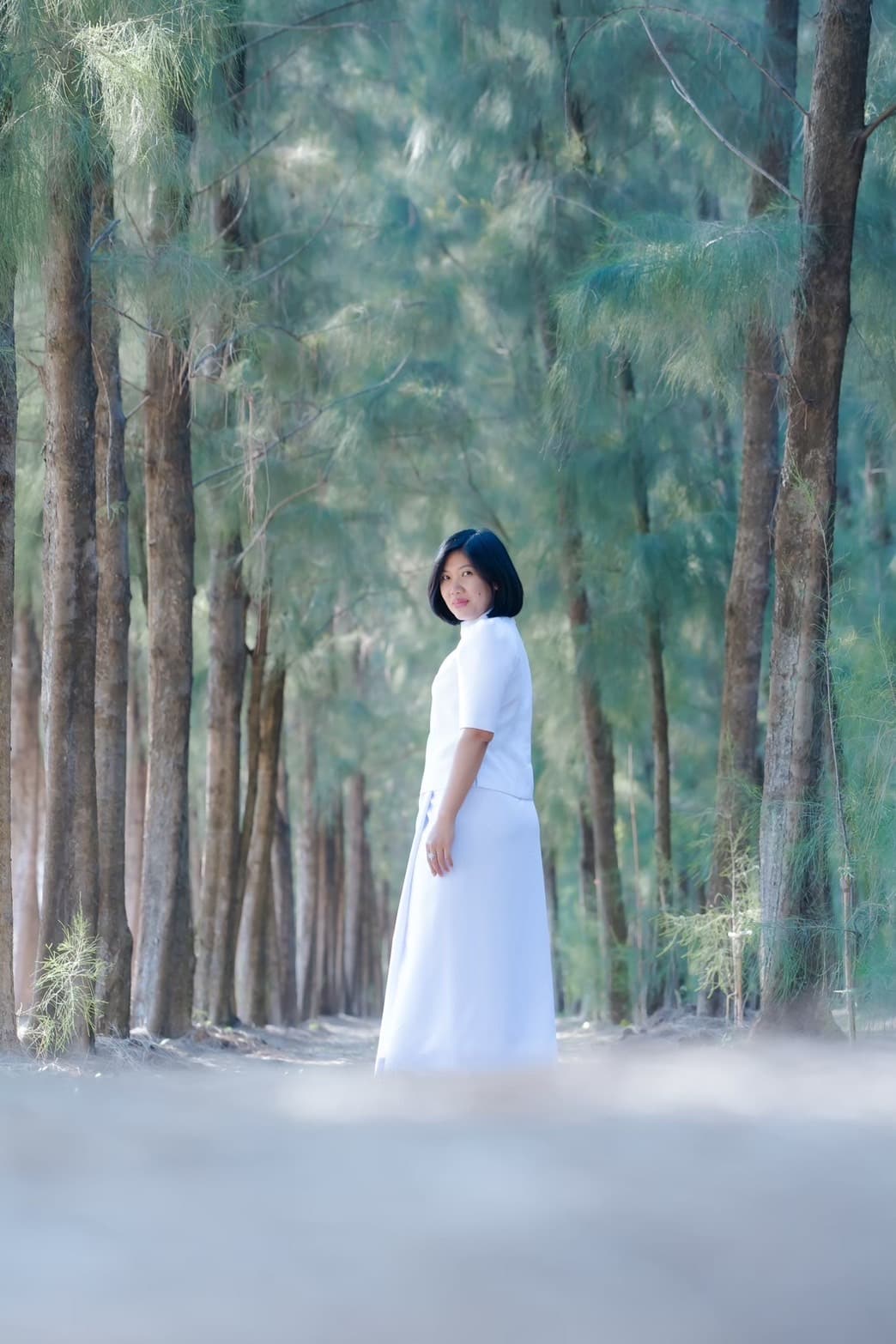 ชุดขาวผู้หญิง สำหรับใส่ไปวัด แบบที่ 1 - ภาพที่ 7