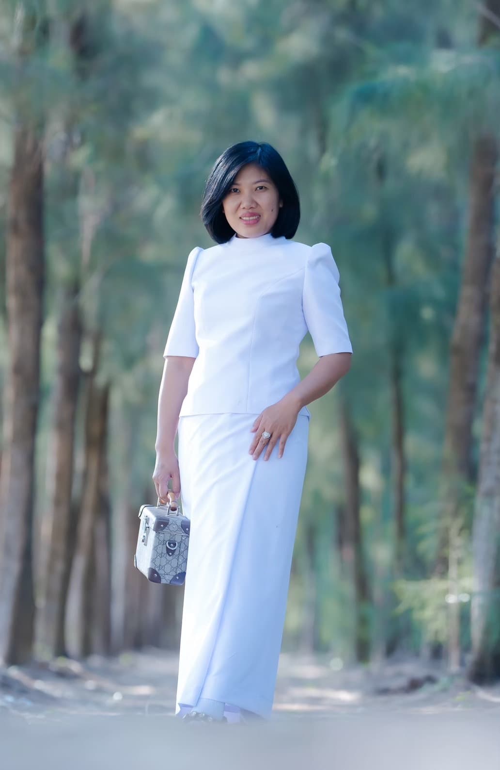 ชุดขาวผู้หญิง สำหรับใส่ไปวัด แบบที่ 1 - ภาพที่ 14