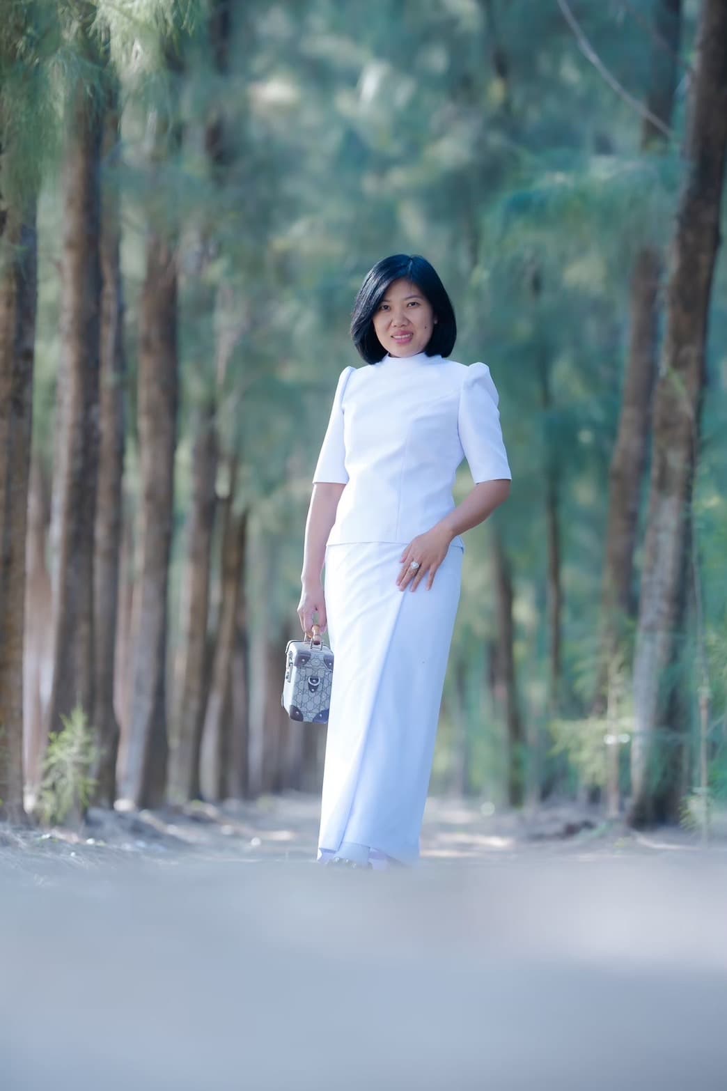 ชุดขาวผู้หญิง สำหรับใส่ไปวัด แบบที่ 1 - ภาพที่ 4