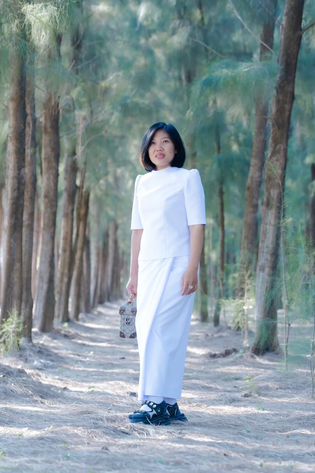 ชุดขาวผู้หญิง สำหรับใส่ไปวัด แบบที่ 1 - ภาพที่ 5