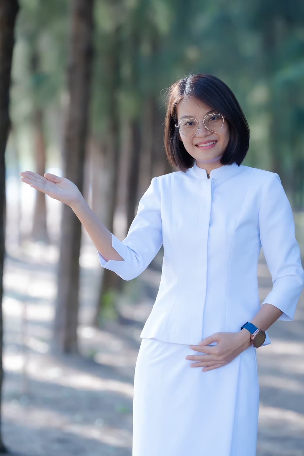 ชุดขาวผู้หญิง สำหรับใส่ไปวัด แบบที่ 2 - ภาพที่ 5