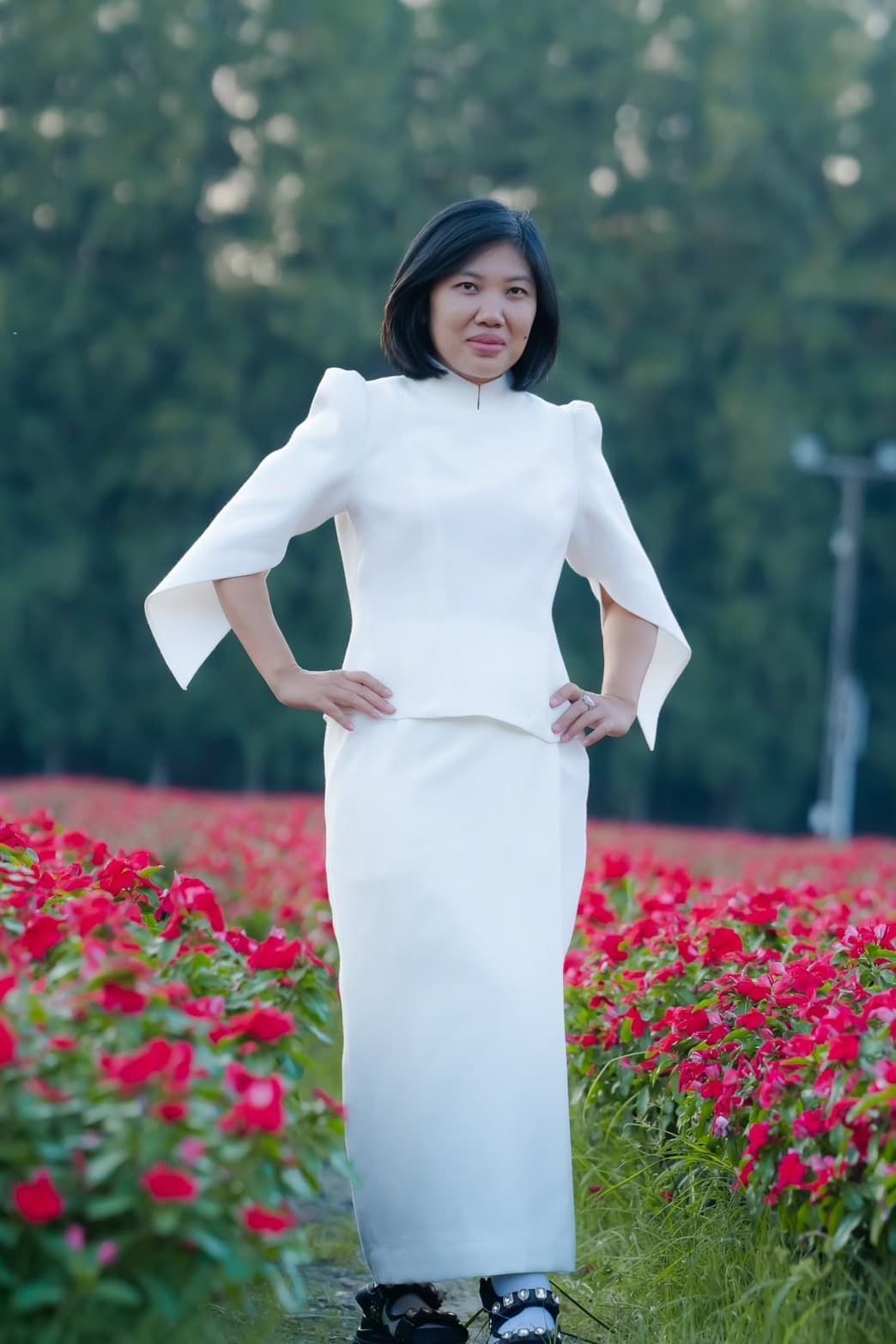 ชุดขาวผู้หญิง สำหรับใส่ไปวัด แบบที่ 3 - ภาพที่ 3